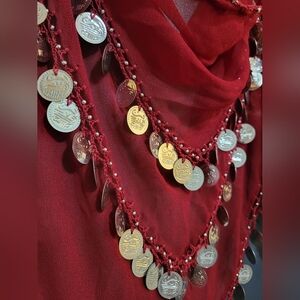 Burgundy Bellydance Belt